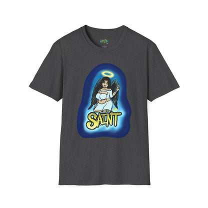 Saint and Sinner Graphic T-Shirt, Unisex Tee for Halloween, Gift for Friends, Statement Shirt, Casual Wear, Gothic Aesthetic