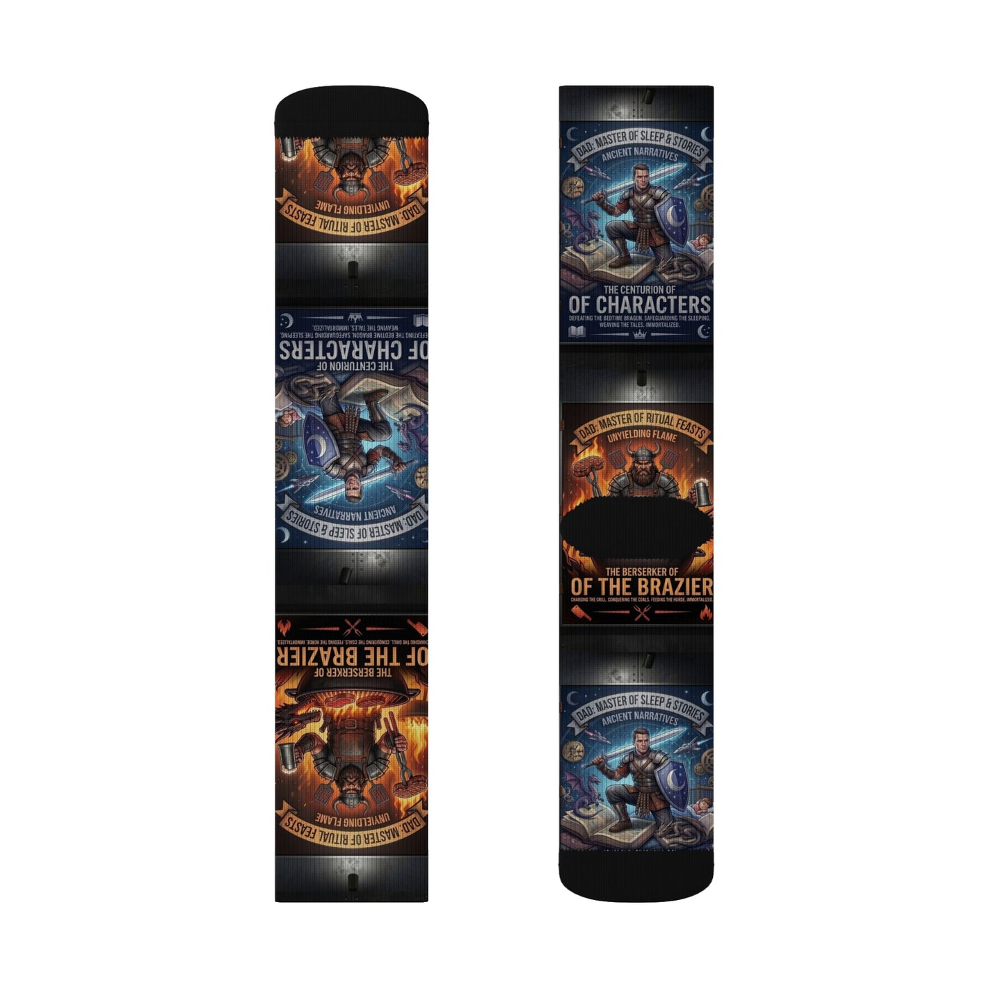 Legendary Dads Sublimation Socks — Novelty Socks