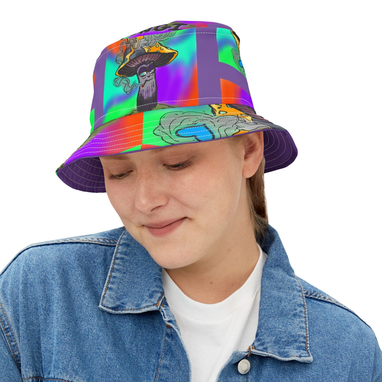 Colorful Abstract Bucket Hat, Trendy Accessories for Outdoor Fun, Summer Fashion, Festival Gear, Artistic Headwear, Unique Gifts