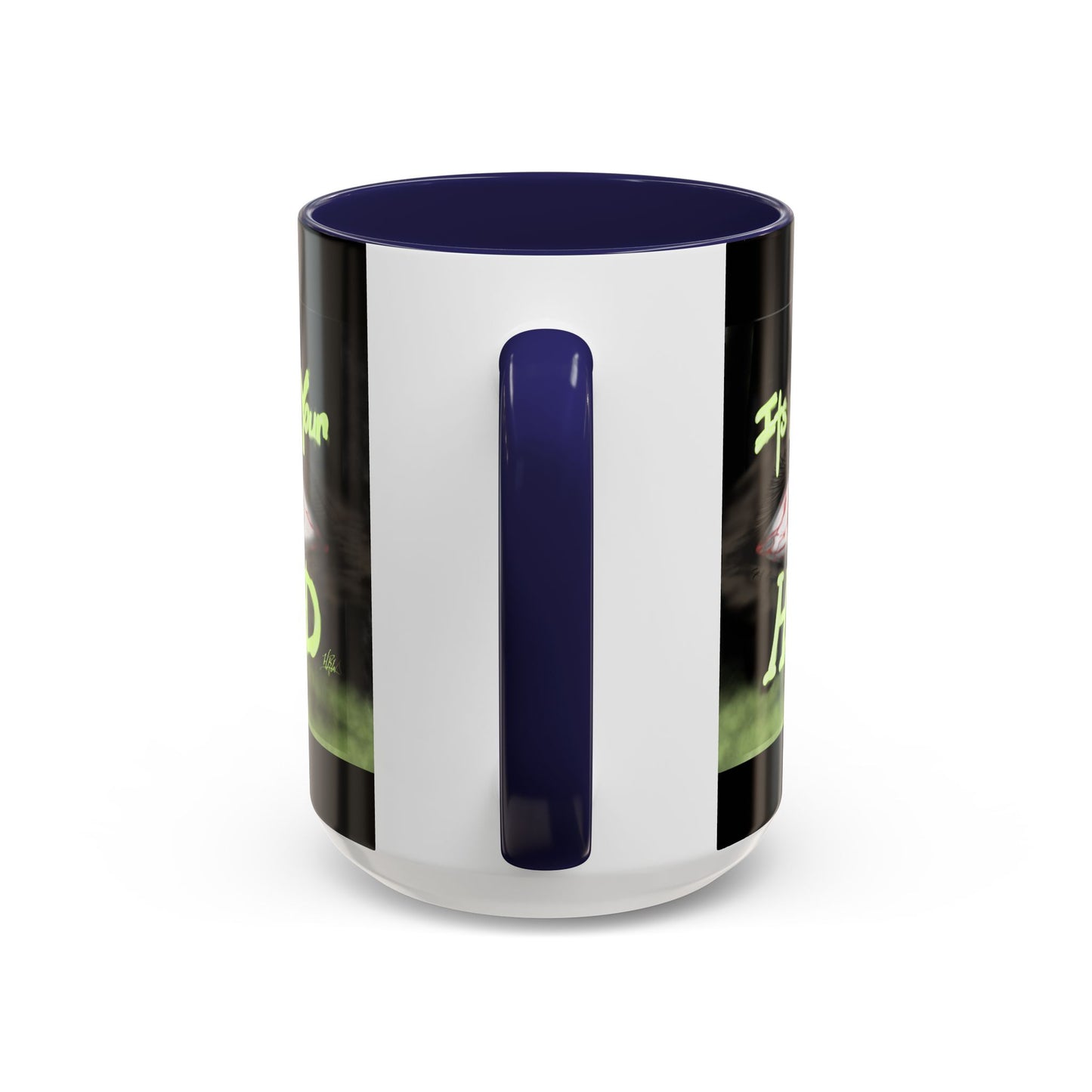 Edgy Accent Coffee Mug - Unique Gift for Artists, Home Decor, Halloween, Motivational Drinkware, Gothic Style, Mindful Daily Use