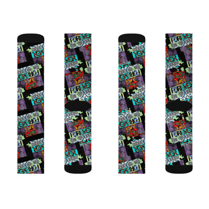 Art IsForever Socks, Unique Gift for Gamers, Cozy Footwear, Casual Sock Pair, Trendy Sock Style