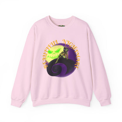 Spooky Vibes Unisex Crewneck Sweatshirt - Perfect for Halloween, Casual Wear, Gift for Fans, Cozy Fall Outfit, Nightmare Design
