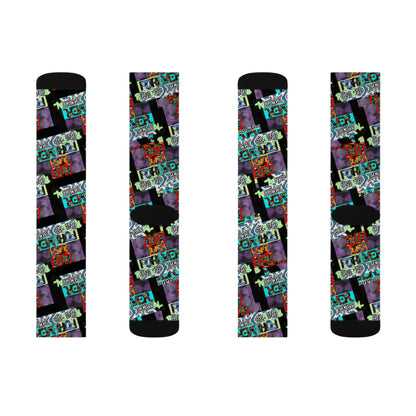 Art IsForever Socks, Unique Gift for Gamers, Cozy Footwear, Casual Sock Pair, Trendy Sock Style