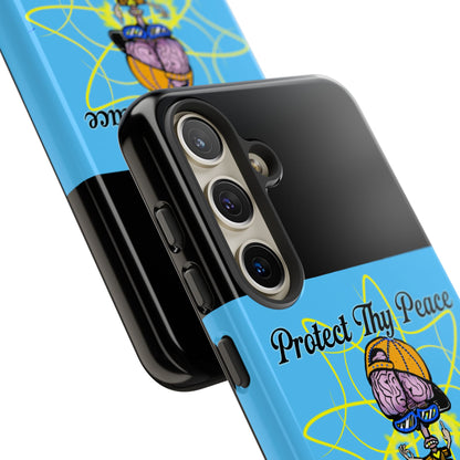 Protect Thy Peace Phone Case, Zen G Tough Case for Stress Relief, Unique Phone Accessory, Holiday Gift, Vibrant Design