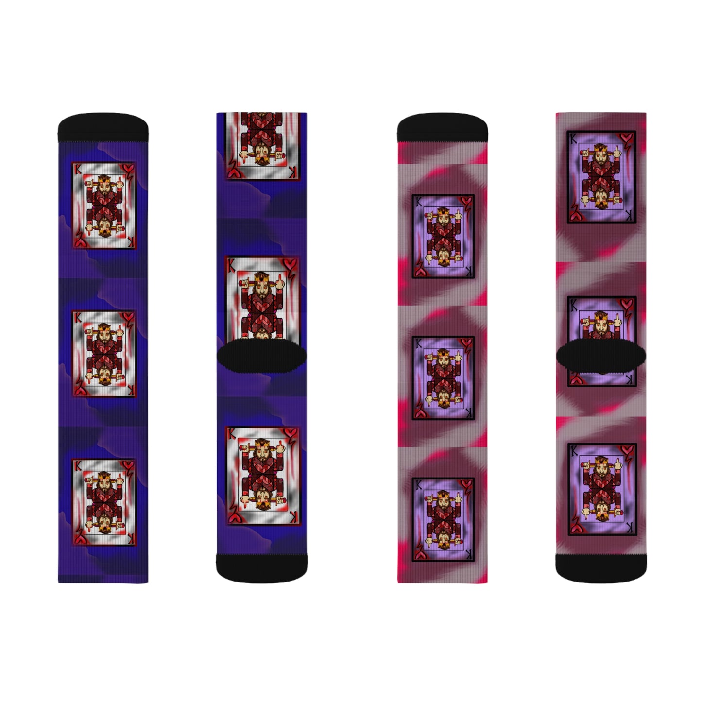 Unique Sublimation Socks - Artistic Design for Creative Souls