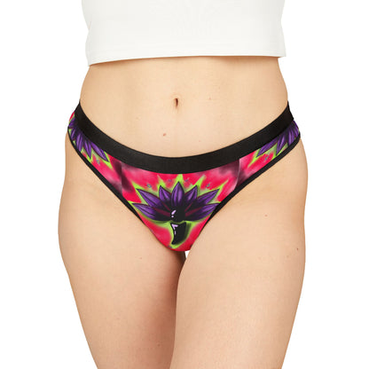 Flower Power Women's Thongs – Vibrant Lotus Design for Comfort & Style