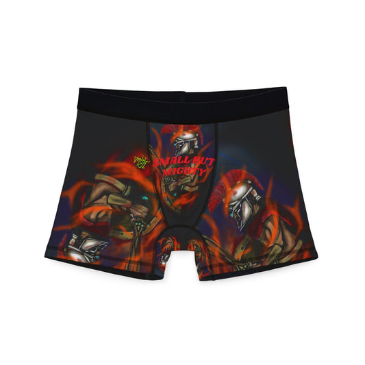 Men's Boxers with Bold Gladiator Design - 'Small But Mighty'