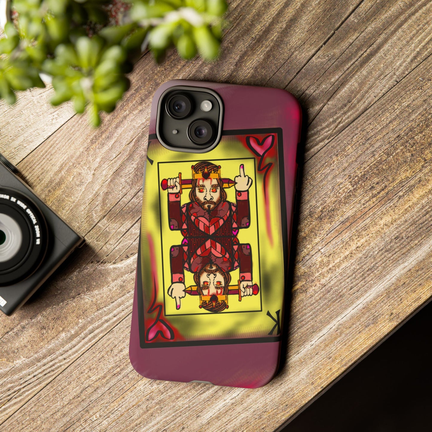 Playing Card Phone Case - Tough Cases with King Design
