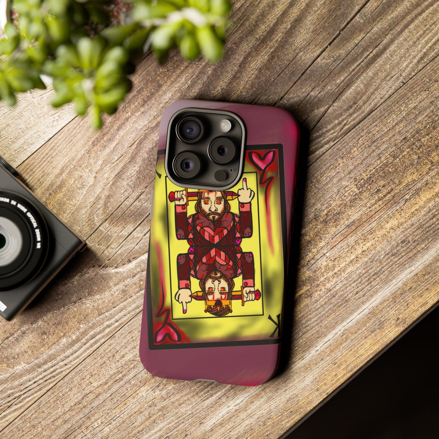 Playing Card Phone Case - Tough Cases with King Design