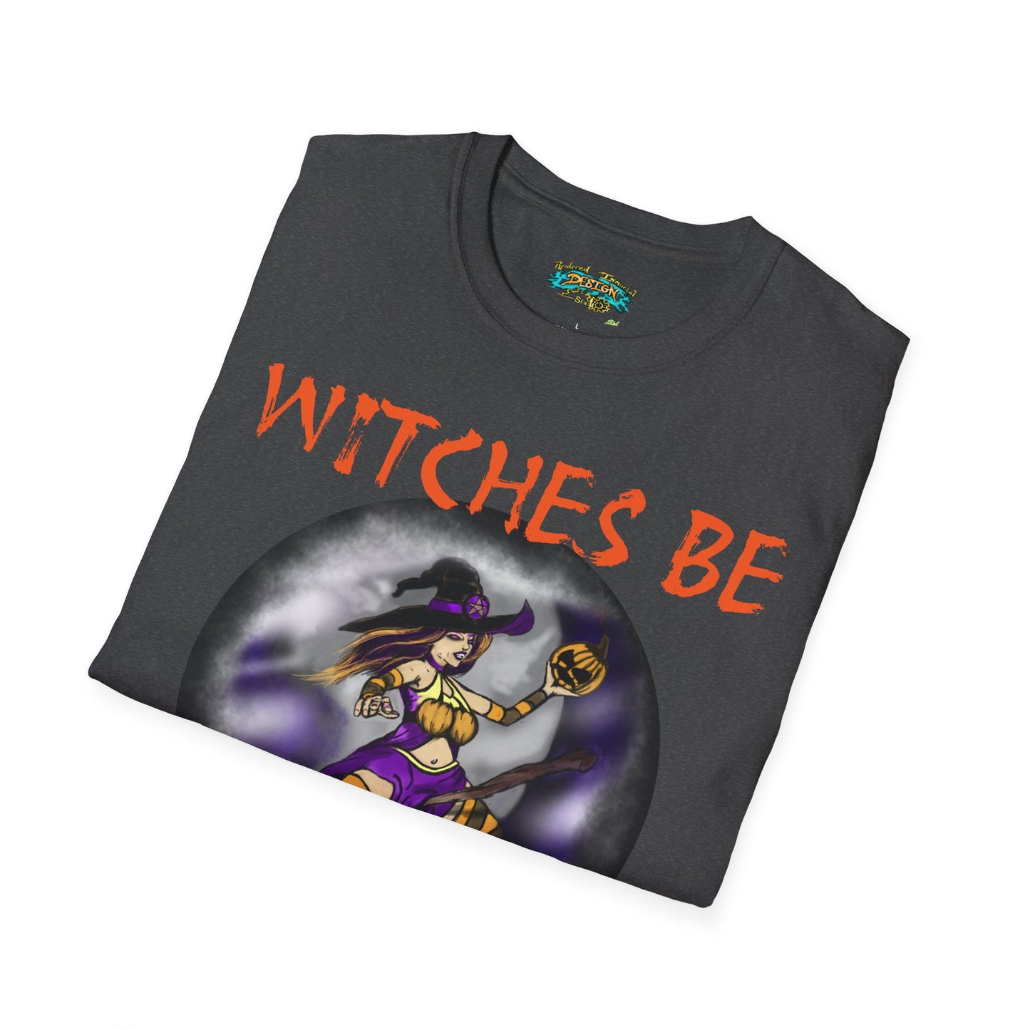 Witches Be Trippin' Unisex T-Shirt - Casual Halloween Tee, Spooky Vibes, Witchcraft Apparel, Perfect for Fall, Trick or Treats
