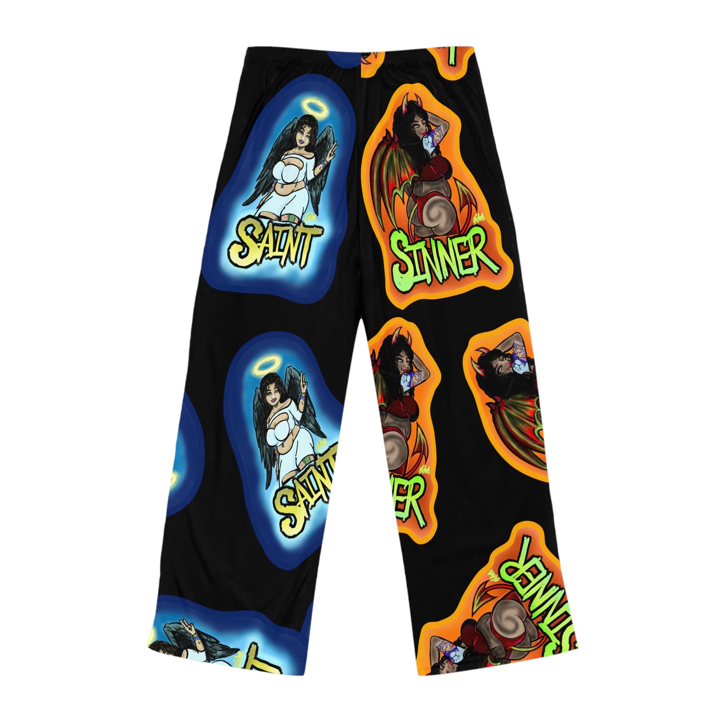 Saint & Sinner Women's Pajama Pants, Cozy Sleepwear, Unique Gift, Lounge Pants, Holiday Pajamas, Fun Home Wear