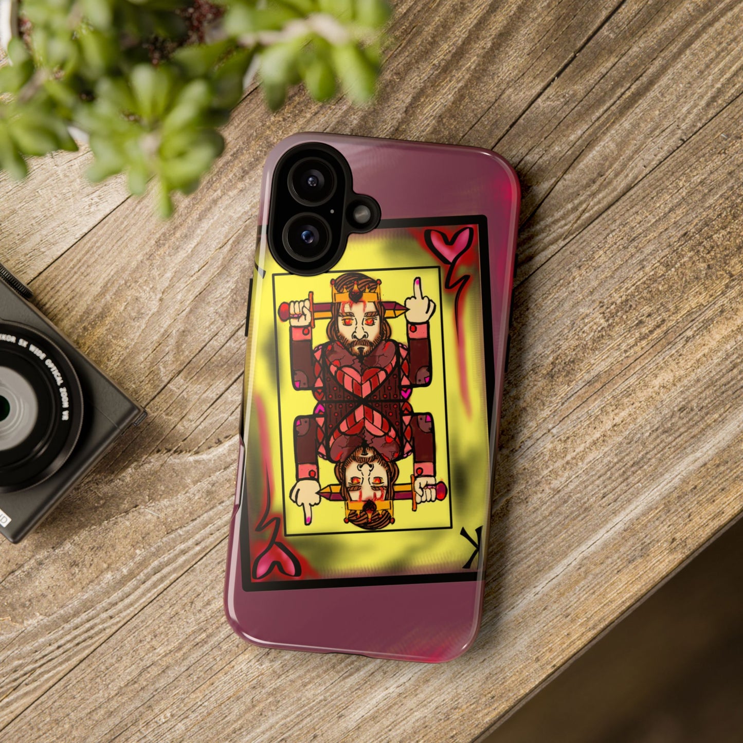 Playing Card Phone Case - Tough Cases with King Design