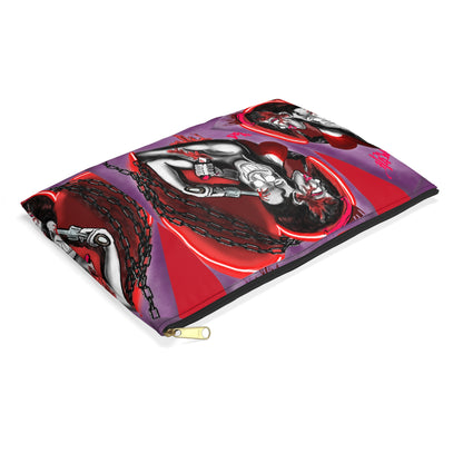 Gothic Love Accessory Pouch - Edgy Art Design for Alternative Style