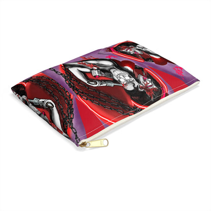 Gothic Love Accessory Pouch - Edgy Art Design for Alternative Style