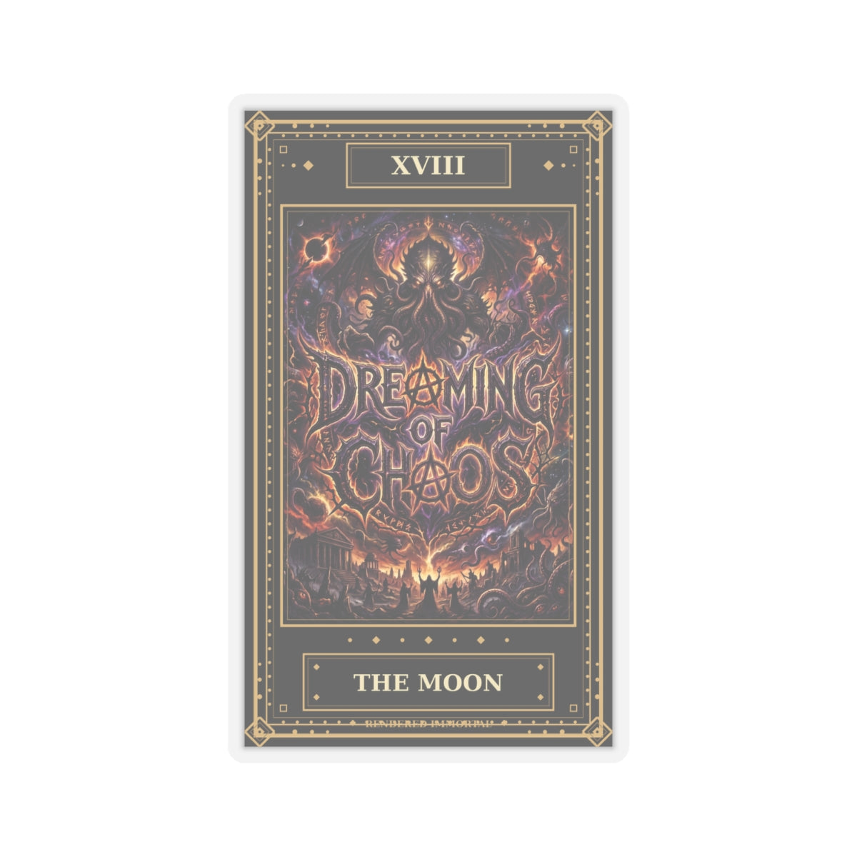 The Moon Tarot Sticker — The Immortal Arcana