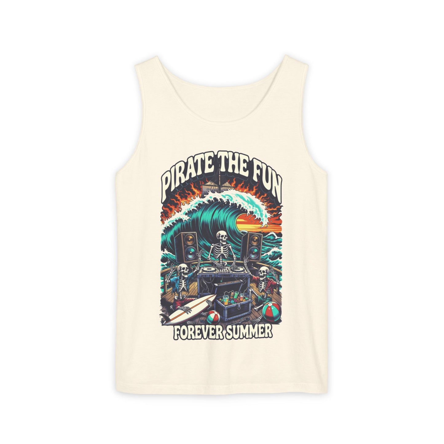 Forever Summer Tank — "Pirate the Fun / Forever Summer" Graphic Tank Top