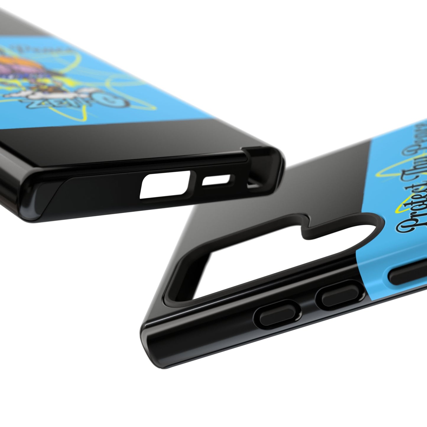 Protect Thy Peace Phone Case, Zen G Tough Case for Stress Relief, Unique Phone Accessory, Holiday Gift, Vibrant Design