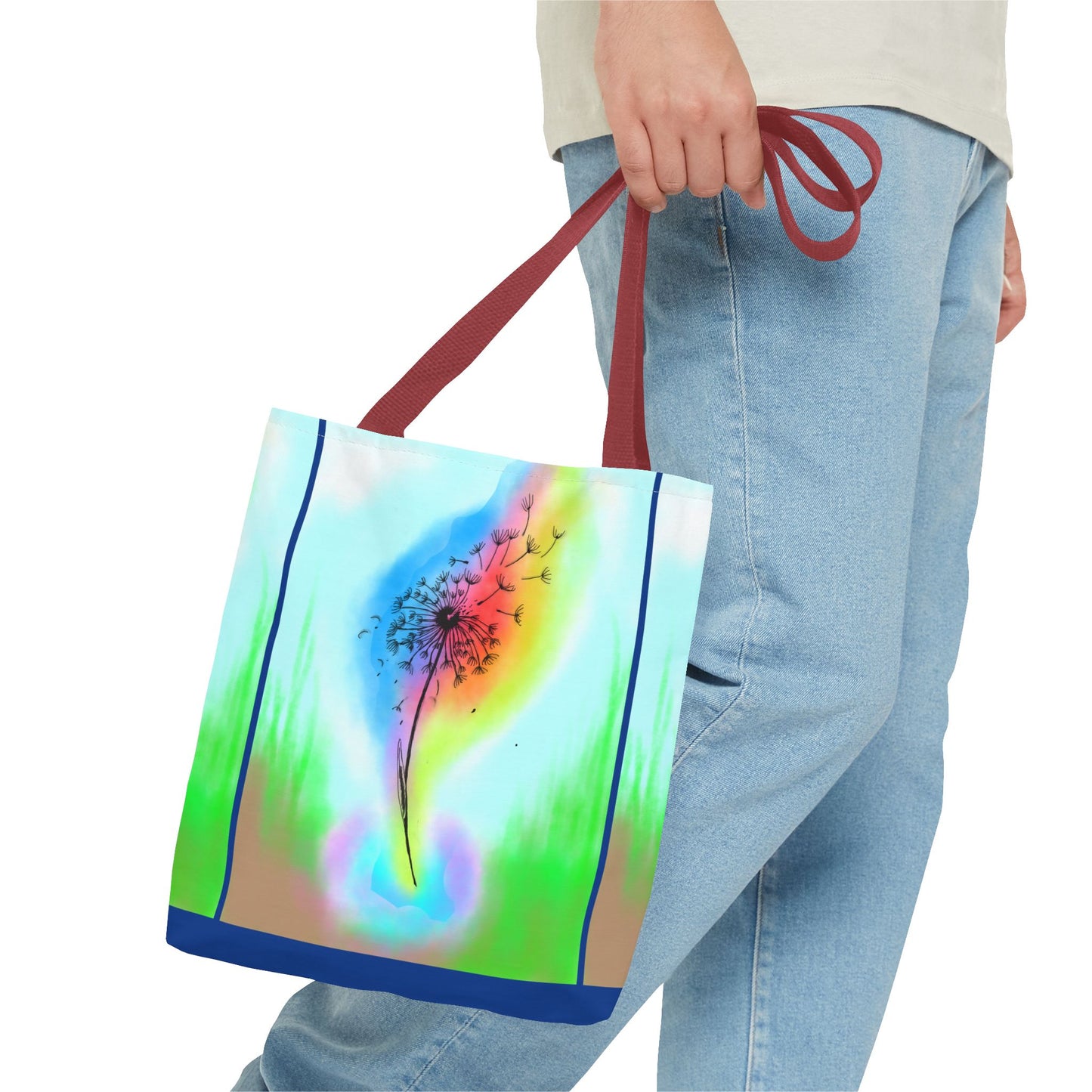 Vibrant Nature-Themed Tote Bag - Perfect for Eco Lovers, Beach Days, Daily Errands, Gift for Friends, Sustainable Fashion