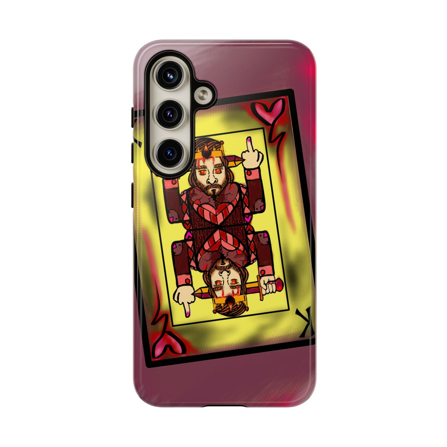 Playing Card Phone Case - Tough Cases with King Design