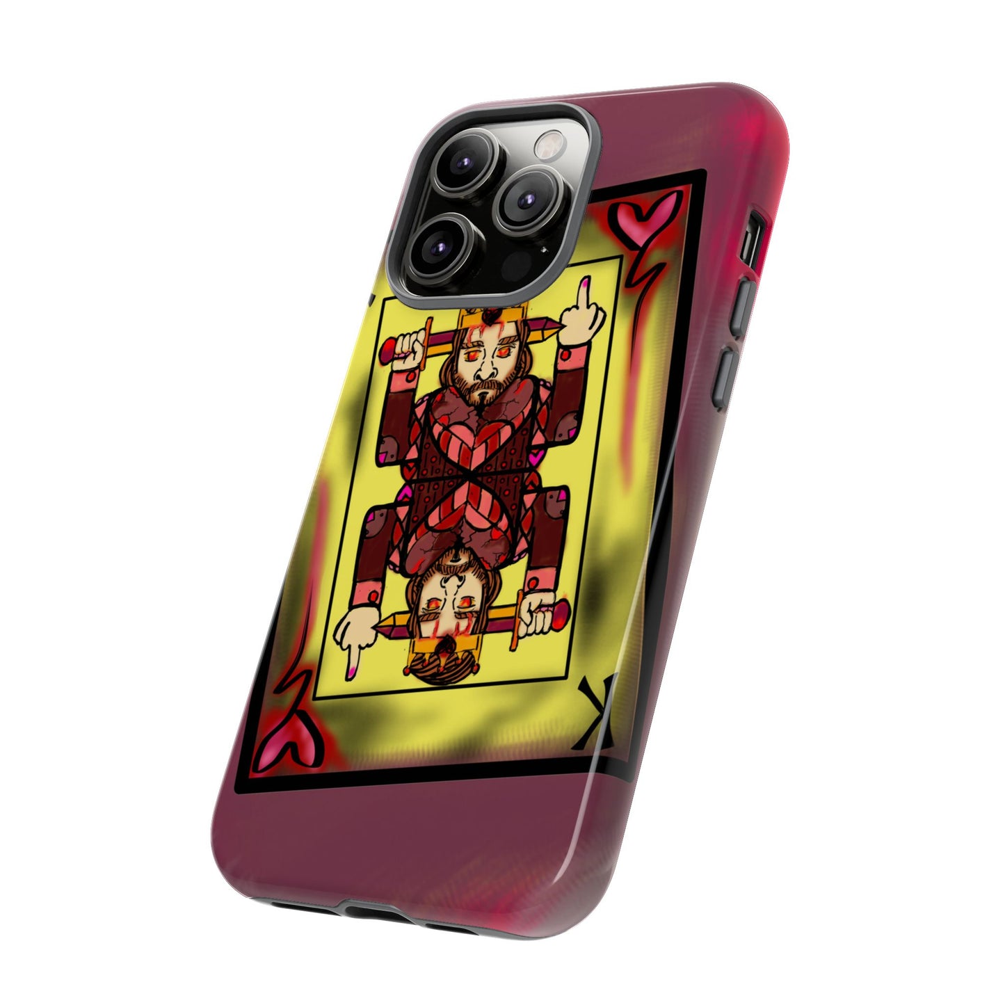 Playing Card Phone Case - Tough Cases with King Design