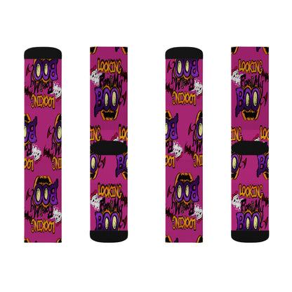 Halloween Sublimation Socks, Fun Socks for Halloween, Spooky Gifts, Costume Accessories, Sock Party Favors