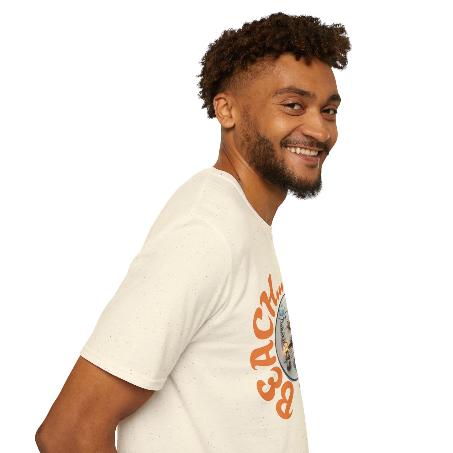 Beach Vibe Graphic T-Shirt — "Beach...Son of a" Retro Surf Design