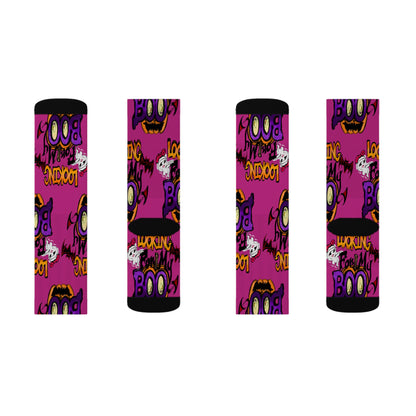 Halloween Sublimation Socks, Fun Socks for Halloween, Spooky Gifts, Costume Accessories, Sock Party Favors
