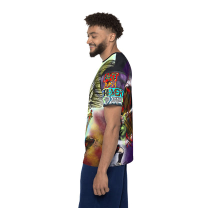 Men's Graphic Sports Jersey - Unique AOP Design, Great for Gaming Events, Casual Wear, Gifts, Sports Enthusiasts
