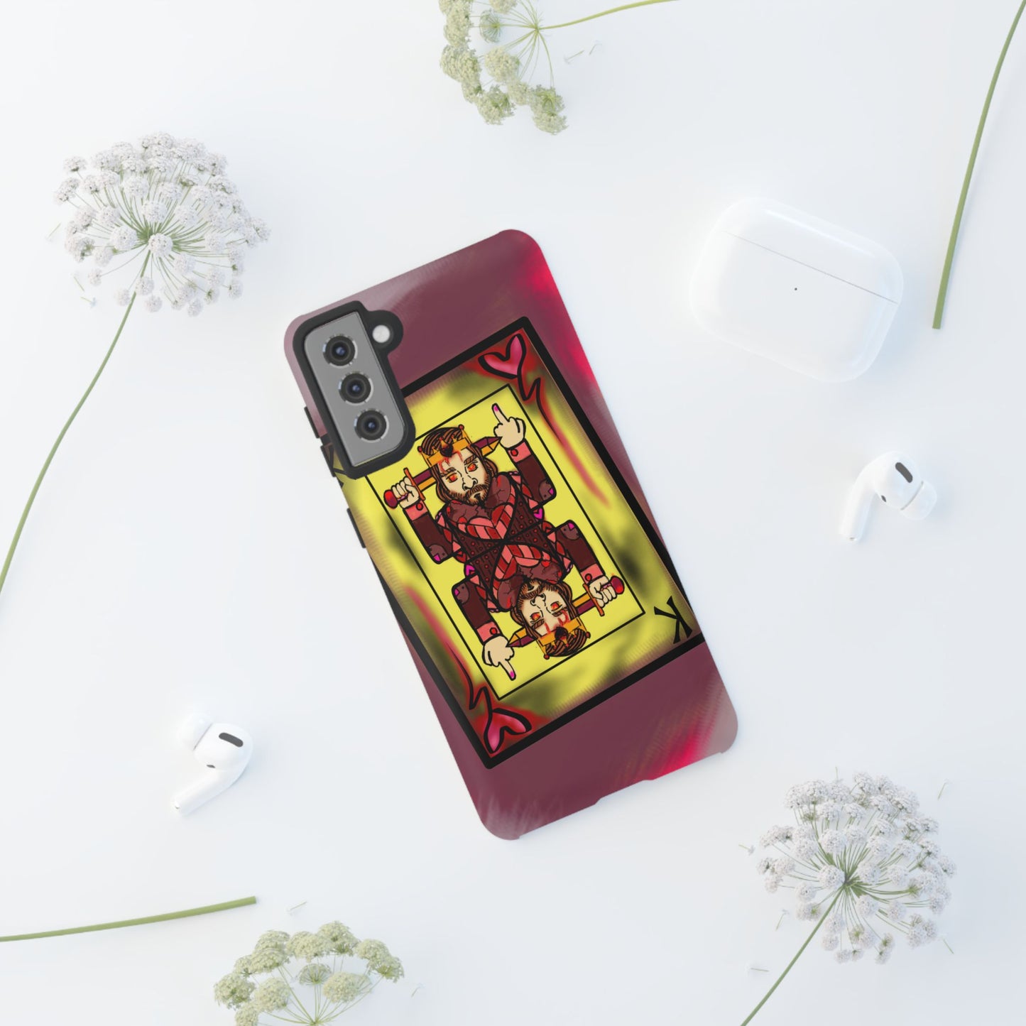Playing Card Phone Case - Tough Cases with King Design