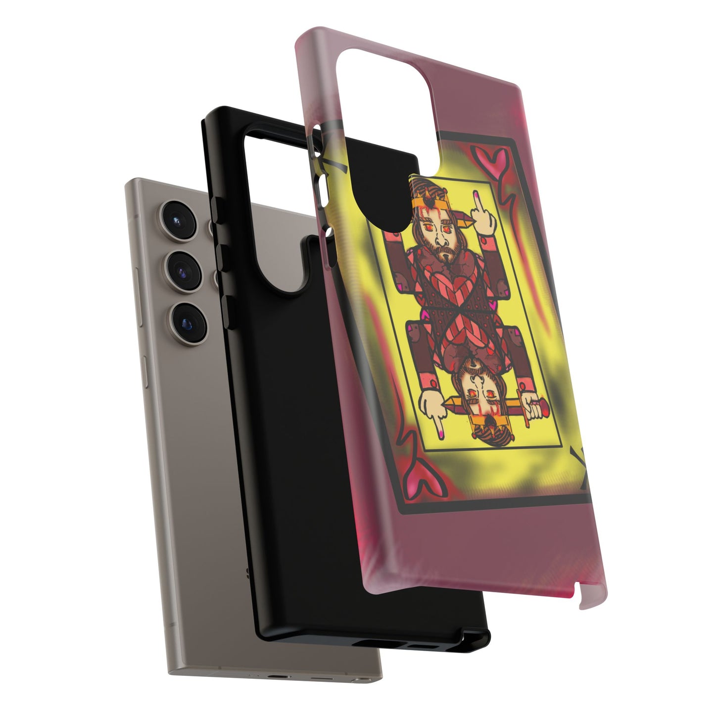 Playing Card Phone Case - Tough Cases with King Design