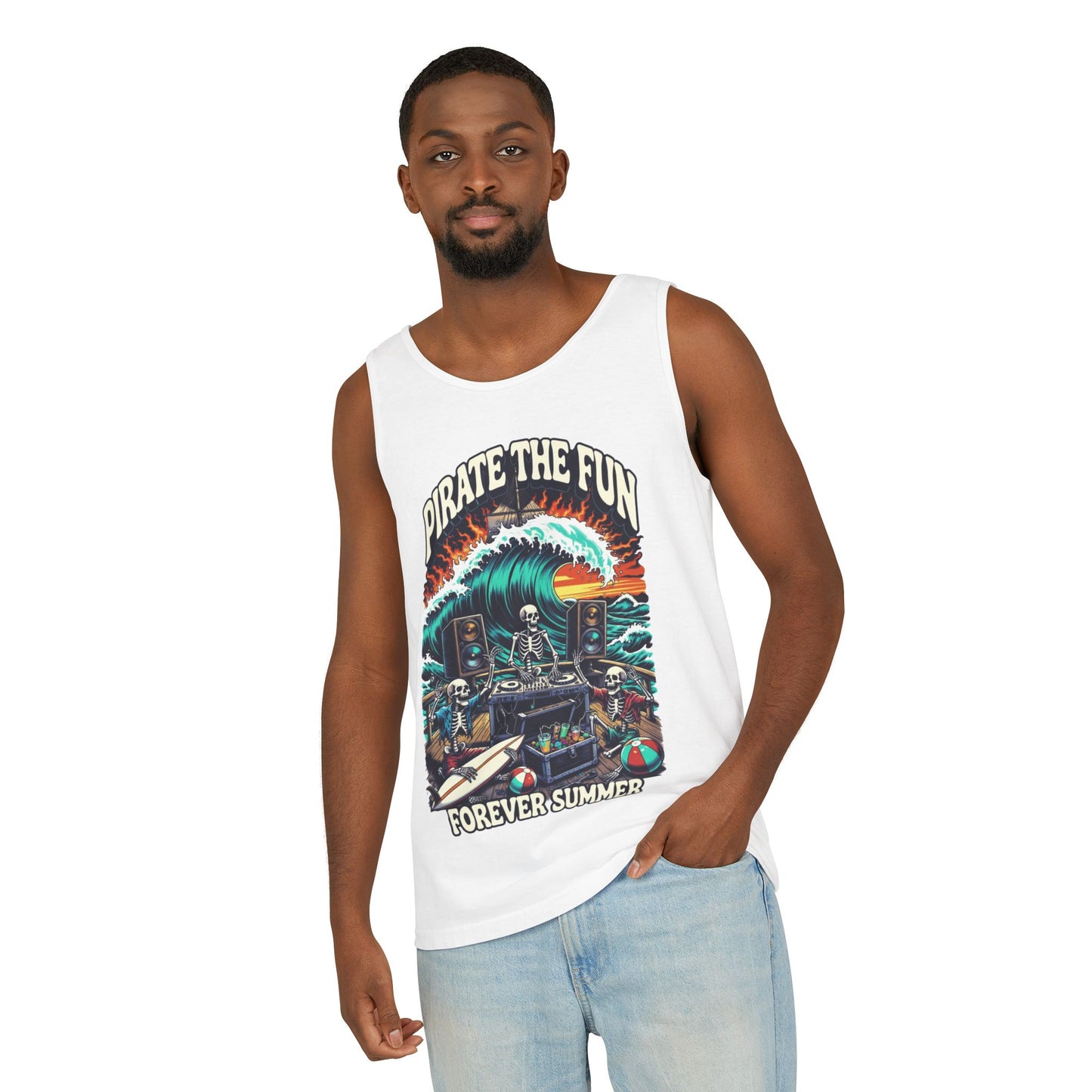 Forever Summer Tank — "Pirate the Fun / Forever Summer" Graphic Tank Top