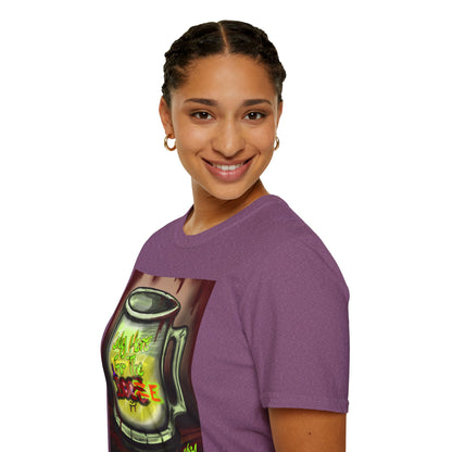 Here For the Boos Unisex Softstyle T-Shirt, Casual Streetwear, Urban Fashion, Unique Graphic Tee, Perfect Gift for Art Lovers