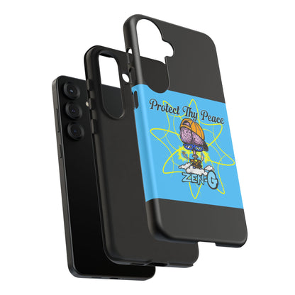 Protect Thy Peace Phone Case, Zen G Tough Case for Stress Relief, Unique Phone Accessory, Holiday Gift, Vibrant Design