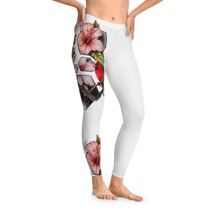 Vibrant Botanical Leggings - Stretchy, Comfortable, Fashionable Activewear for Yoga, Fitness, Casual Wear, Gifts