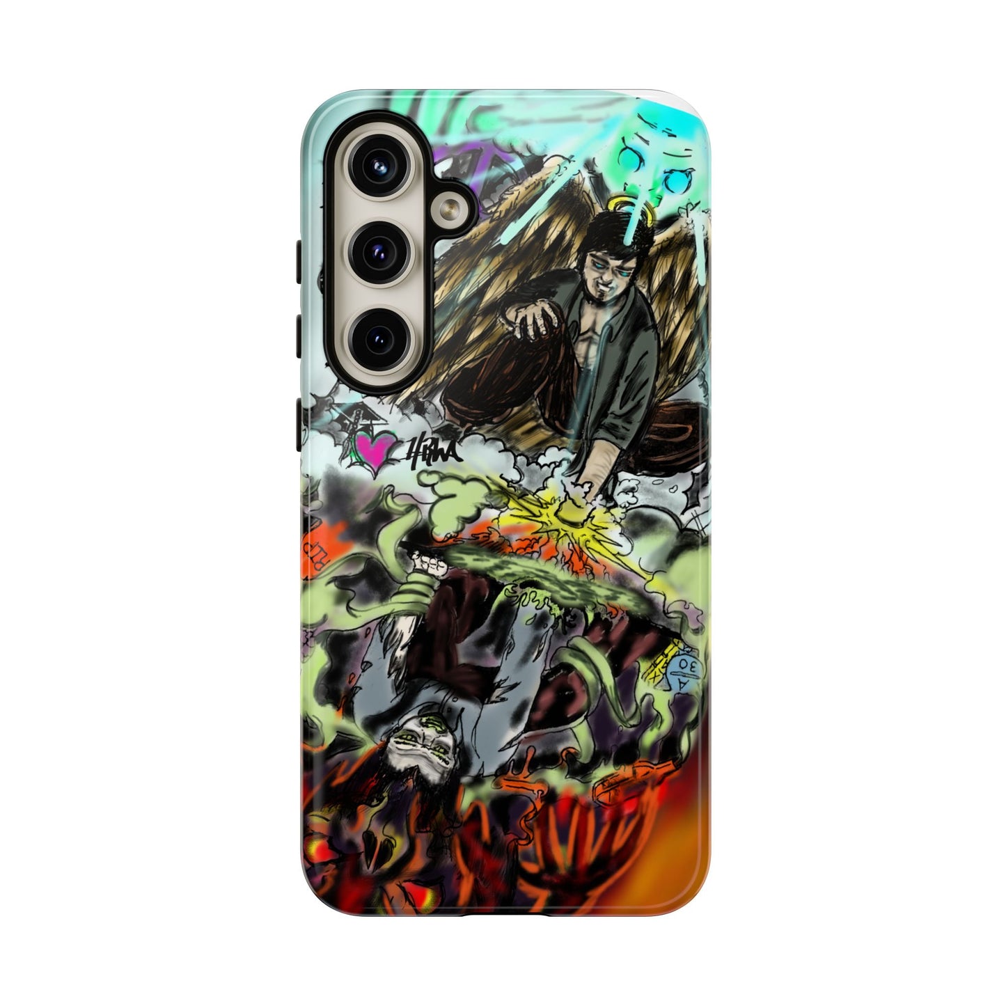 Tough Cases Phone Case, Edgy Art Phone Cover, Unique Gift for Him, Phone Accessories, Halloween Decor