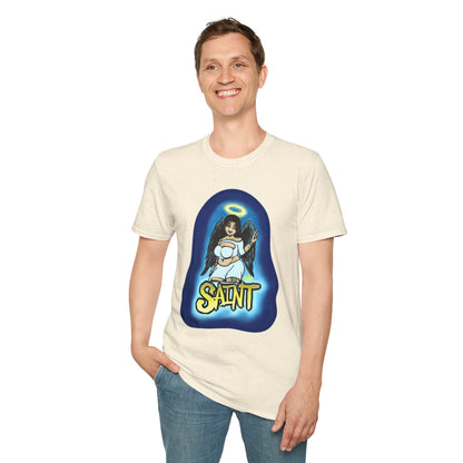 Saint and Sinner Graphic T-Shirt, Unisex Tee for Halloween, Gift for Friends, Statement Shirt, Casual Wear, Gothic Aesthetic