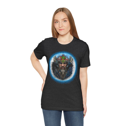 Viking King Graphic Tee — Norse Warrior Playing Card Design