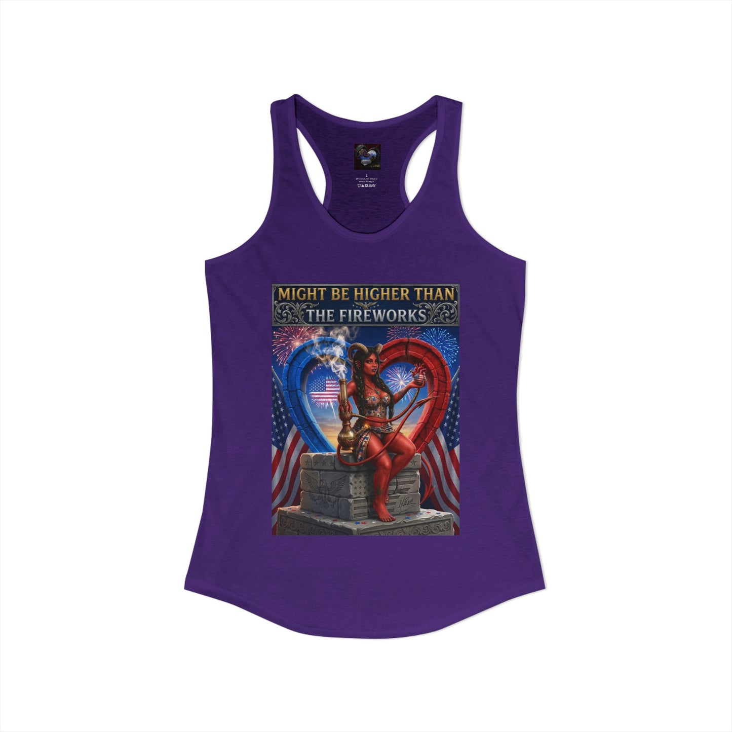 Women's 4th of July Racerback Tank