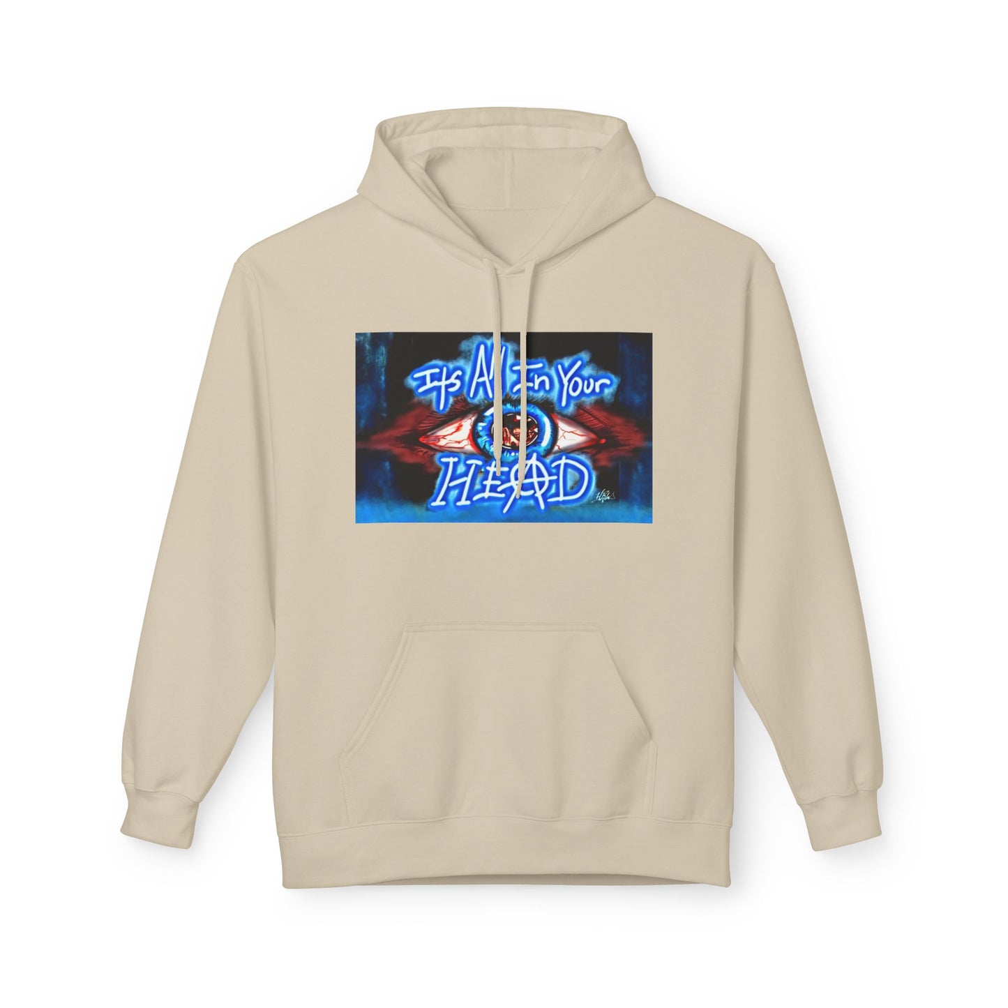 Unisex Fleece Hoodie - 'It's All In Your Head' Graphic Design