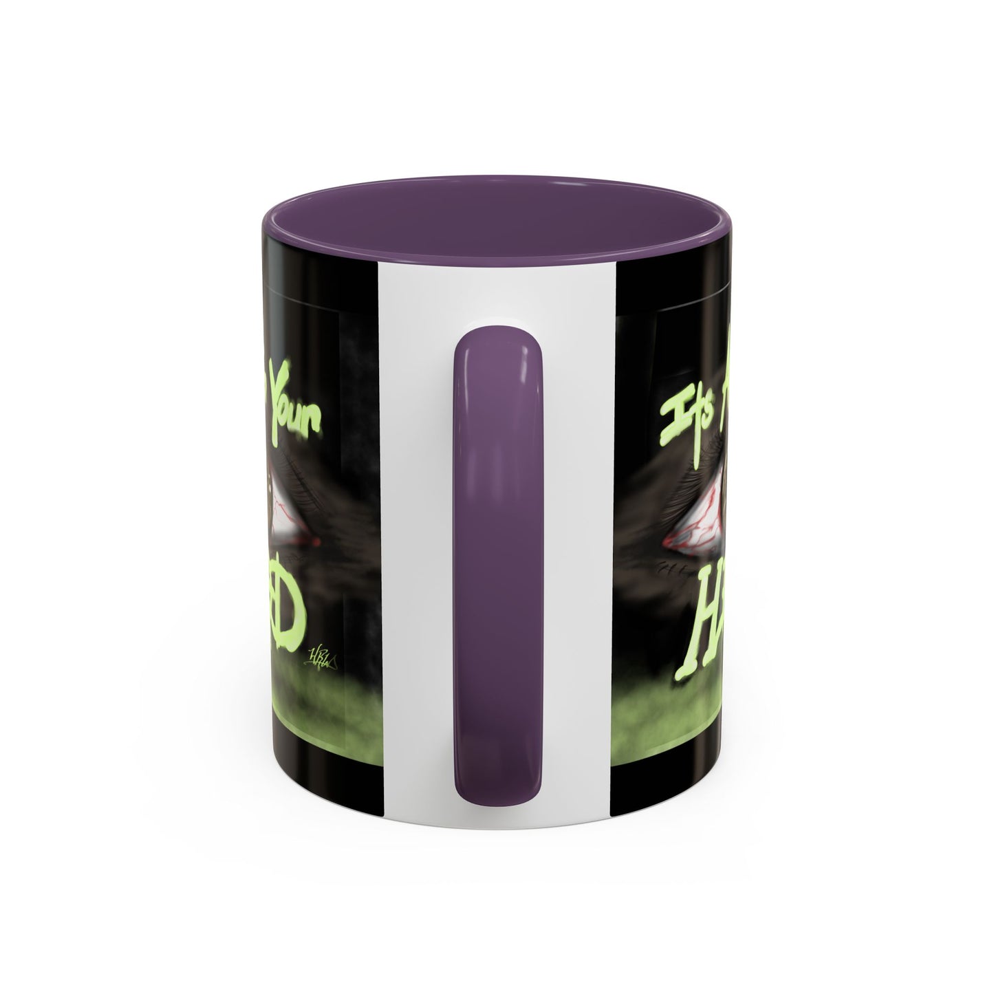 Edgy Accent Coffee Mug - Unique Gift for Artists, Home Decor, Halloween, Motivational Drinkware, Gothic Style, Mindful Daily Use