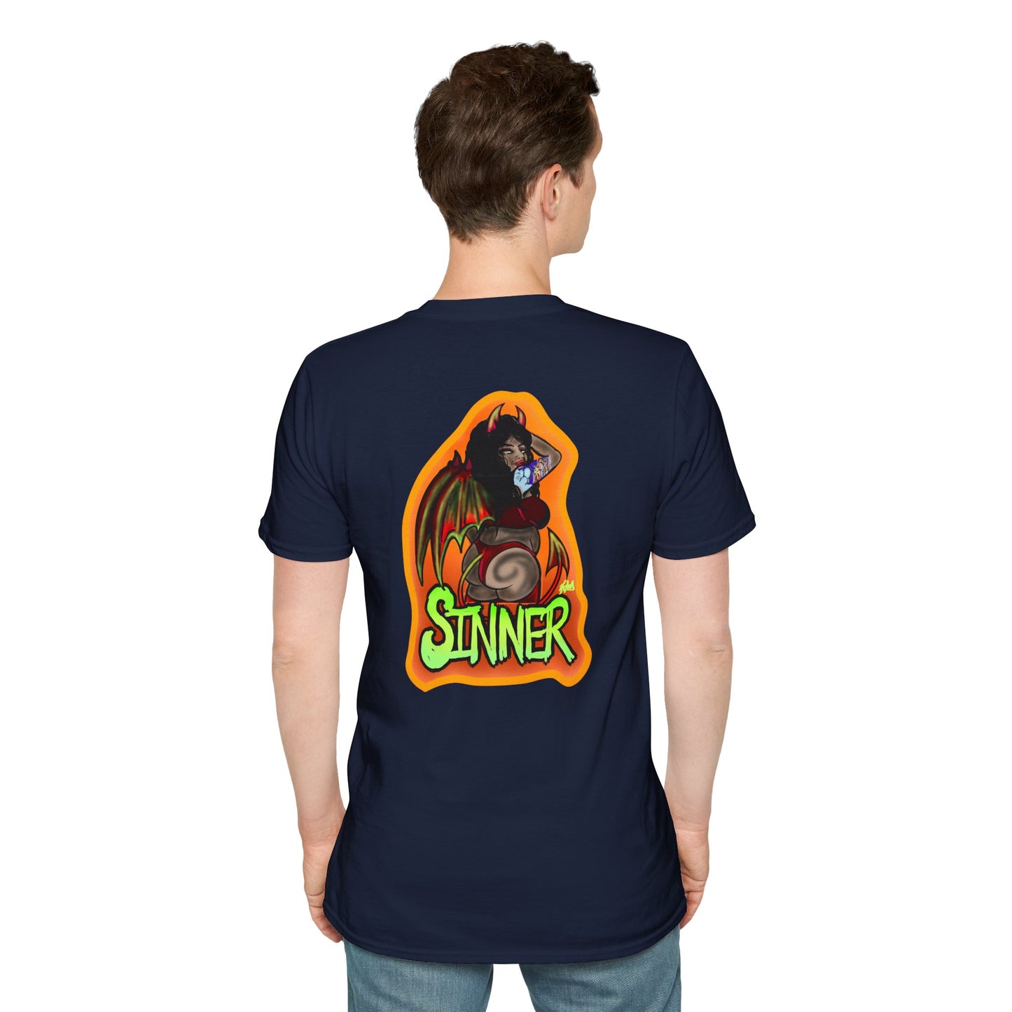 Saint and Sinner Graphic T-Shirt, Unisex Tee for Halloween, Gift for Friends, Statement Shirt, Casual Wear, Gothic Aesthetic