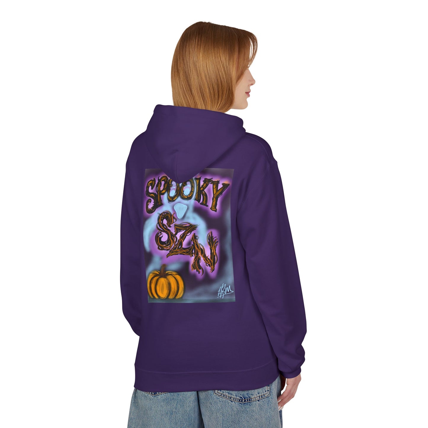 Halloween Hoodie, Unisex Midweight Fleece for Fall, Spooky SZN Apparel, Perfect for Ghost Hunting, Trick or Treating