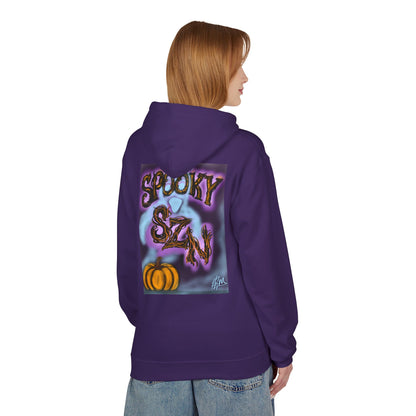 Halloween Hoodie, Unisex Midweight Fleece for Fall, Spooky SZN Apparel, Perfect for Ghost Hunting, Trick or Treating