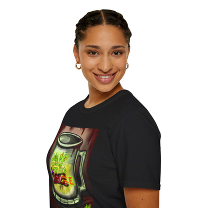 Here For the Boos Unisex Softstyle T-Shirt, Casual Streetwear, Urban Fashion, Unique Graphic Tee, Perfect Gift for Art Lovers
