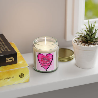 Heartfelt Scented Candle - Dear Mom Quote, Relaxing Gift, Aromatherapy, Home Décor, Mother's Day Gift, Self-Care