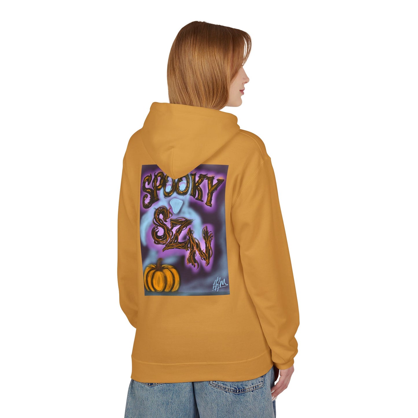 Halloween Hoodie, Unisex Midweight Fleece for Fall, Spooky SZN Apparel, Perfect for Ghost Hunting, Trick or Treating