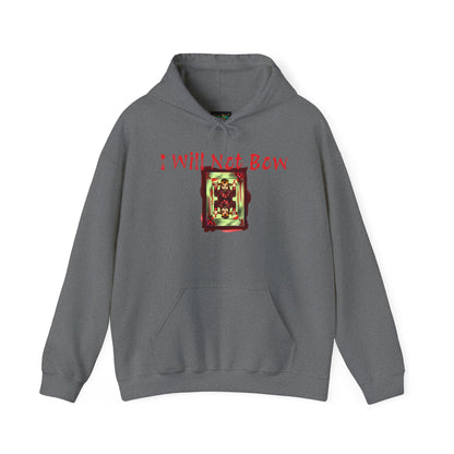 I Will Not Bow Unisex Heavy Blend™ Hooded Sweatshirt - Bold Graphic Hoodie for Empowerment and Style