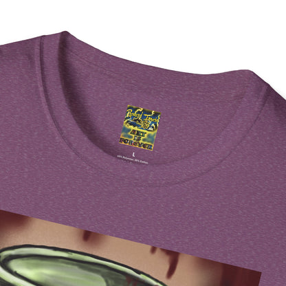 Here For the Boos Unisex Softstyle T-Shirt, Casual Streetwear, Urban Fashion, Unique Graphic Tee, Perfect Gift for Art Lovers