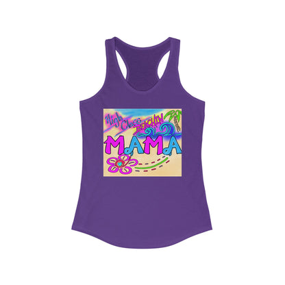 Beach Mama Racerback Tank, Summer Vibes Shirt, Mother's Day Gift, Beachwear, Vacation Top