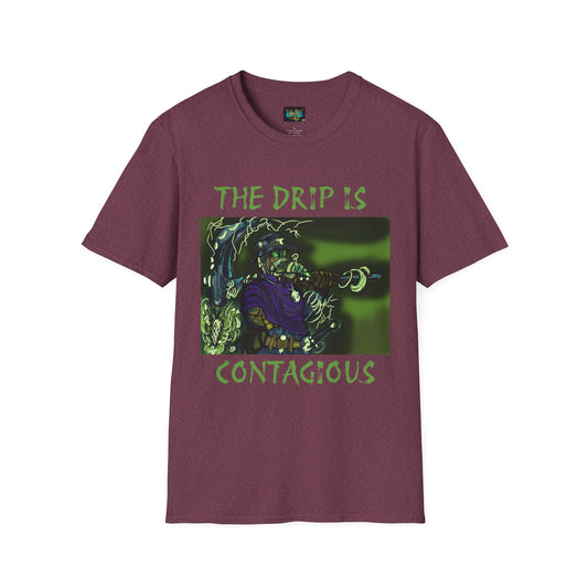 Unisex Graphic Tee - The Drip is Contagious, Trendy T-Shirt, Streetwear Fashion, Gift for Friends, Casual Wear, Hip Hop Style